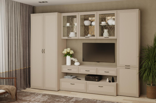 Гостиная Карина-23 После того, как вы сделаете заказ, мебель придет на московский склад в течении 10-12 рабочих дней