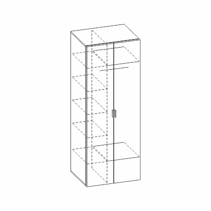 Шкаф ШК-3008 После того, как вы сделаете заказ, мебель придет на московский склад в течении 10-12 рабочих дней