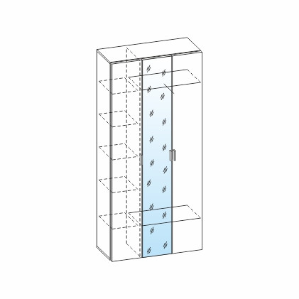 Шкаф ШК-3031 После того, как вы сделаете заказ, мебель придет на московский склад в течении 10-12 рабочих дней